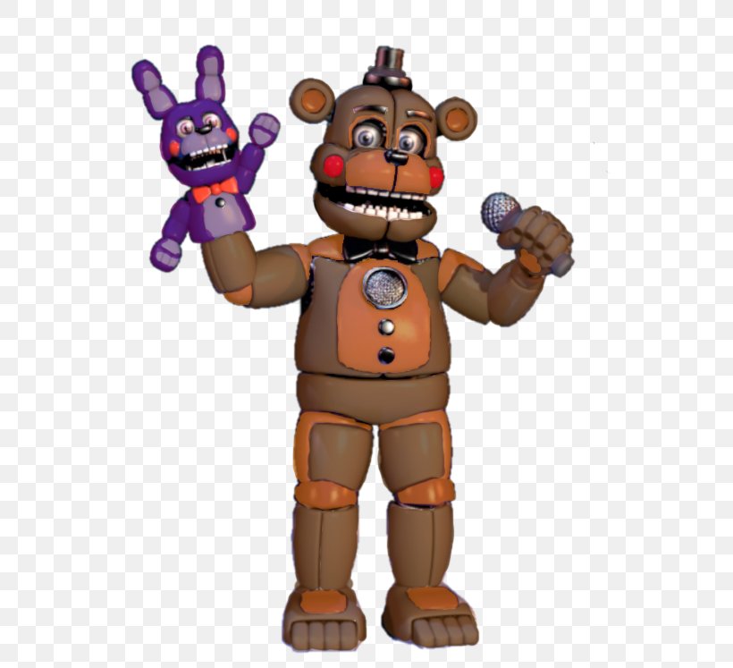 Five Nights At Freddy's: Sister Location Five Nights At Freddy's 4 Freddy Fazbear's Pizzeria Simulator Five Nights At Freddy's 2, PNG, 750x747px, Fnaf World, Android, Animatronics, Bear, Carnivoran Download Free