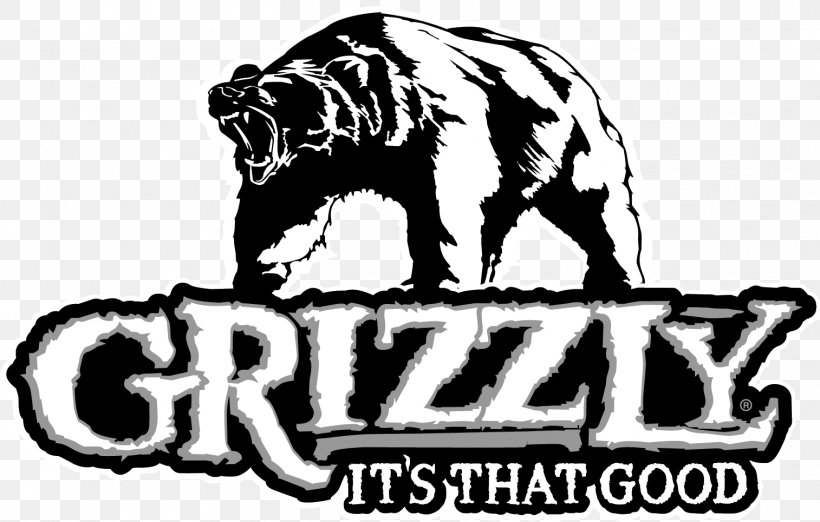 Grizzly Dipping Tobacco Chewing Tobacco T-shirt, PNG, 1514x965px, Grizzly, American Snuff Company, Bear, Black And White, Brand Download Free