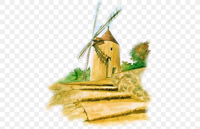 Windmill Alphonse Daudet's Mill Moulins, PNG, 472x530px, 6 February, Windmill, Barbizon, Brush, Drawing Download Free