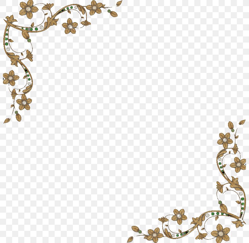 Borders And Frames Picture Frames Floral Design Clip Art, PNG, 800x800px, Borders And Frames, Art, Body Jewelry, Branch, Decorative Arts Download Free