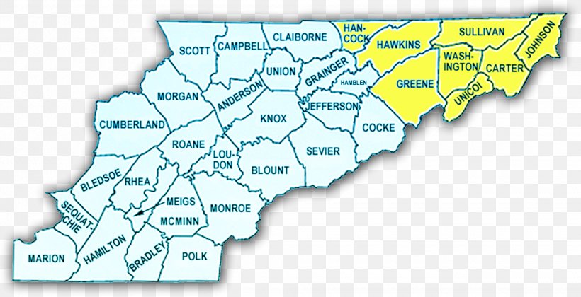 East Tennessee Sullivan County, Tennessee Map Tennessee State Route 72 Middle Tennessee, PNG, 2060x1057px, East Tennessee, Area, Carte Historique, County, History Download Free