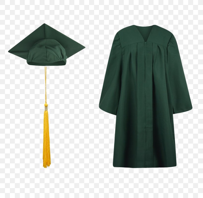 Green Academic Dress Gown Square Academic Cap Graduation Ceremony, PNG ...