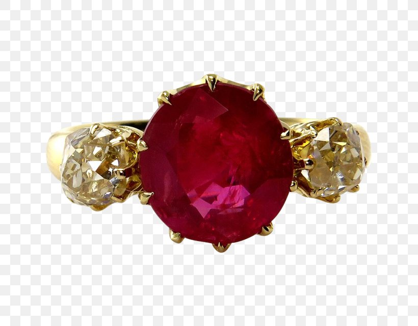 Ruby Earring Gemological Institute Of America Diamond, PNG, 640x640px ...