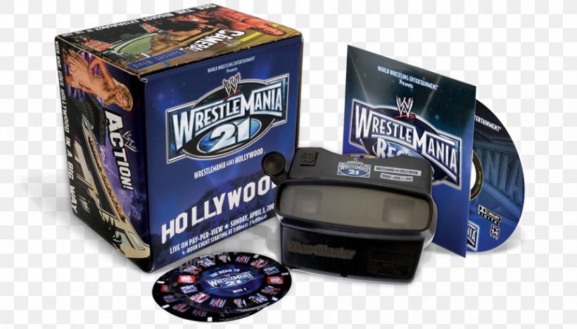 WrestleMania 21 View-Master Marketing 3D Film Brand, PNG, 860x490px, Watercolor, Cartoon, Flower, Frame, Heart Download Free
