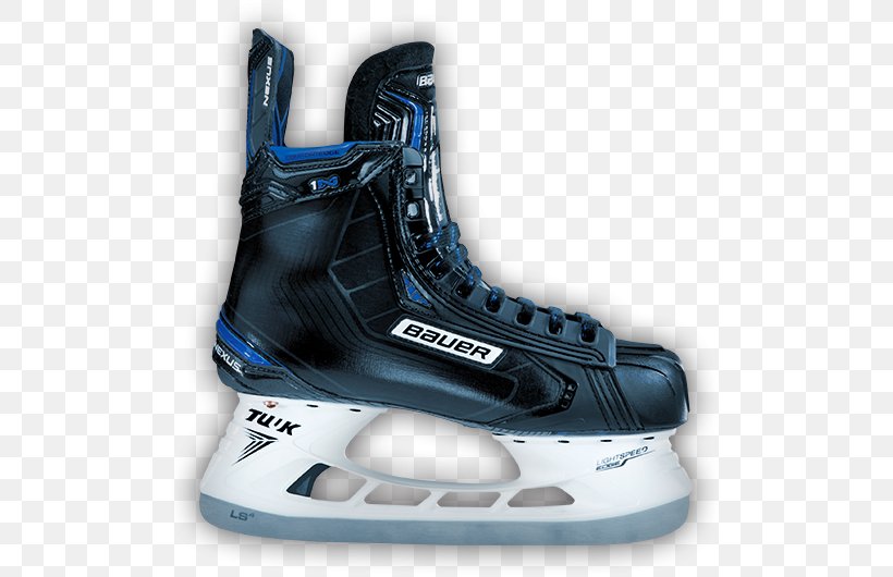 Bauer Hockey Ice Skates Ice Hockey Equipment CCM Hockey, PNG, 555x530px, Bauer Hockey, Ccm Hockey, Cross Training Shoe, Electric Blue, Footwear Download Free