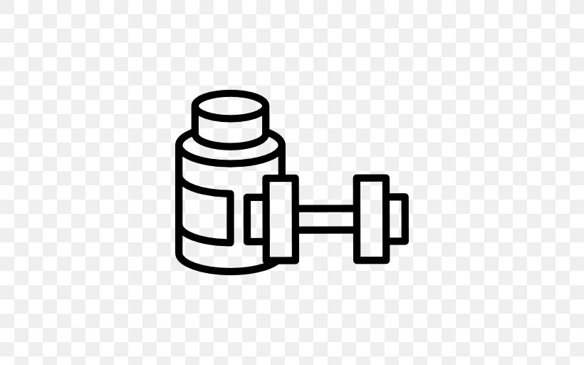 Dumbbell Physical Fitness Exercise Fitness Centre Weight Training, PNG, 512x512px, Dumbbell, Aerobic Exercise, Area, Black And White, Bodybuilding Download Free