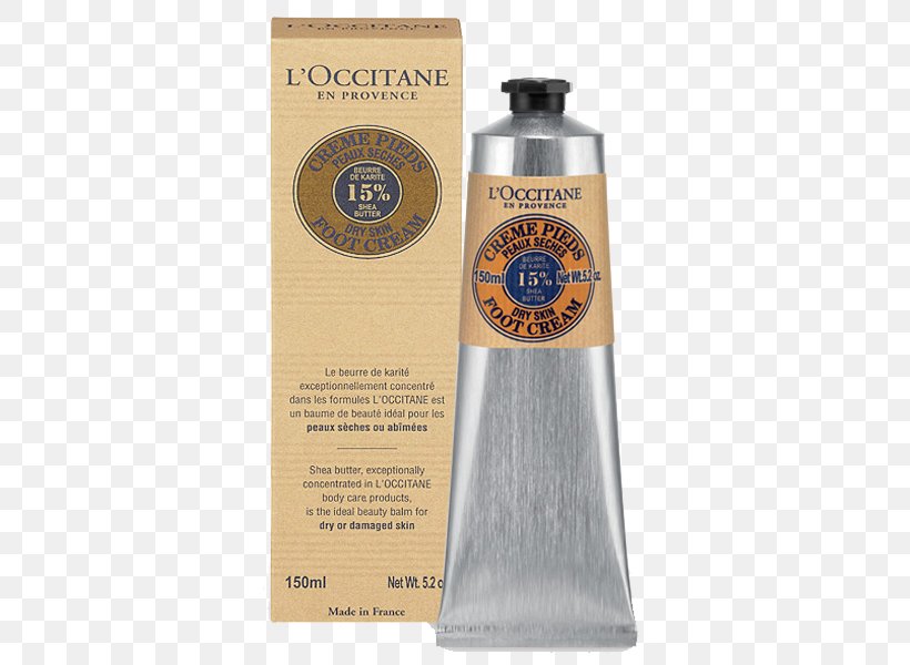 Lotion L'Occitane Shea Butter Foot Cream L'Occitane En Provence L'Occitane Shea Butter Hand Cream, PNG, 600x600px, Lotion, Body Shop, Cosmetics, Cream, Exfoliation Download Free