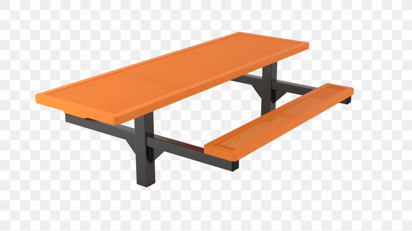 Picnic Table Garden Furniture Bench, PNG, 3840x2160px, Table, Bench, Furniture, Garden Furniture, Orange Download Free