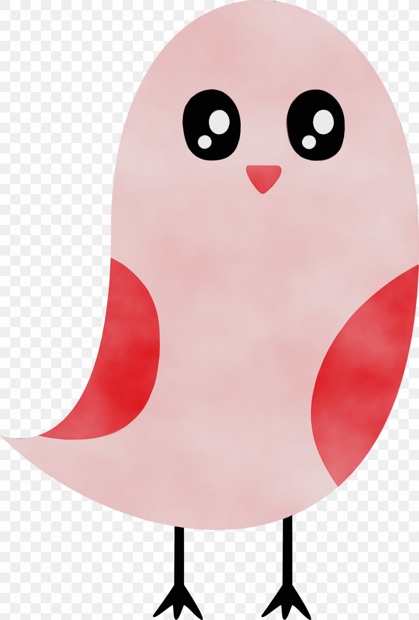 Pink Bird, PNG, 2027x3000px, Cute Bird, Bird, Cartoon Bird, Paint, Pink Download Free
