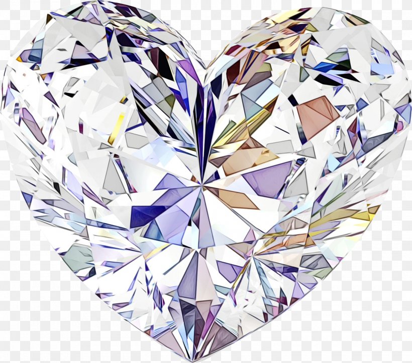 Anniversary Heart, PNG, 1500x1326px, Watercolor, Brilliant, Crystal, Cut, Diamond Download Free