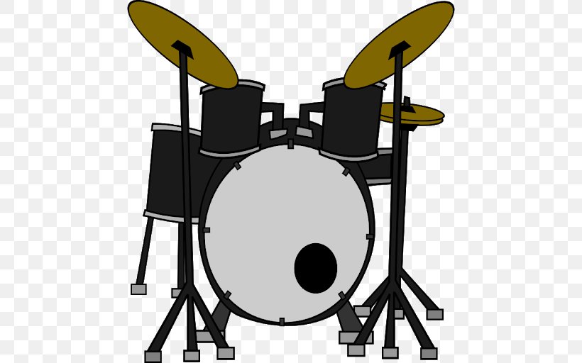 Clip Art Drums Openclipart Image, PNG, 512x512px, Drum, Bass Drum, Bass Drums, Black And White, Bongo Drum Download Free