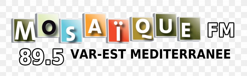 Fréjus Logo Brand Mosaïque FM, PNG, 4016x1241px, Logo, Area, Banner, Brand, Organization Download Free