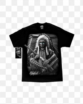 T-shirt - T-shirt Native Americans In The United States Tribal Chief Apache PNG