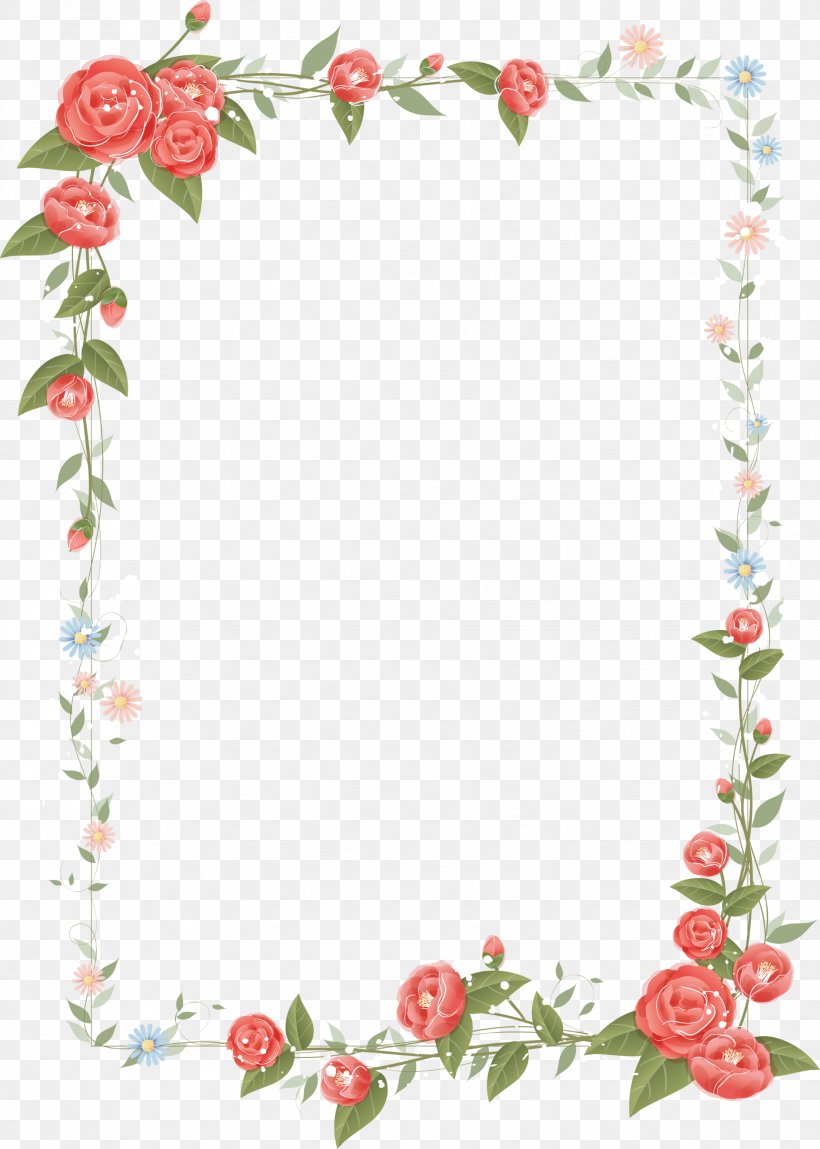 Border Flowers Floral Design Clip Art, PNG, 1831x2566px, Border Flowers, Art, Art Museum, Border, Branch Download Free