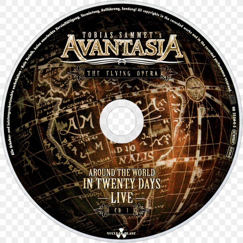 DVD The Flying Opera Avantasia Album The Mystery Of Time, PNG, 1000x1000px, Watercolor, Cartoon, Flower, Frame, Heart Download Free