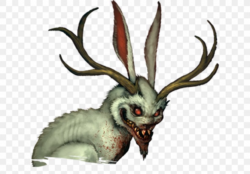 Malifaux Jackalope Antler Deer Hare, PNG, 1000x696px, Malifaux, Antler, Deer, Demon, Dragon Download Free