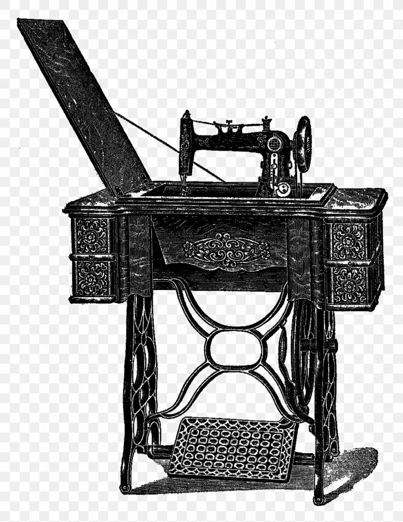 Paper Sewing Machines, PNG, 1235x1600px, Paper, Black And White, Dress Form, Furniture, Machine Download Free
