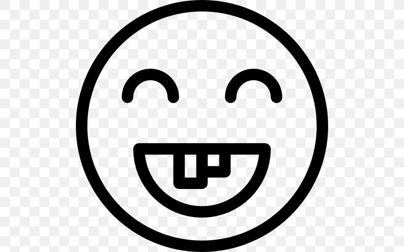 Smiley Emoticon Clip Art, PNG, 512x512px, Smiley, Area, Black And White, Emoji, Emoticon Download Free