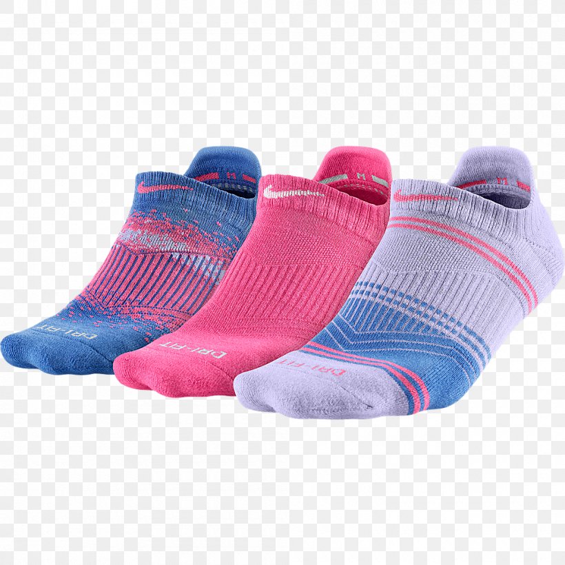 Sock T-shirt Nike Dry Fit Clothing, PNG, 1000x1000px, Sock, Anklet, Clothing, Clothing Accessories, Cross Training Shoe Download Free