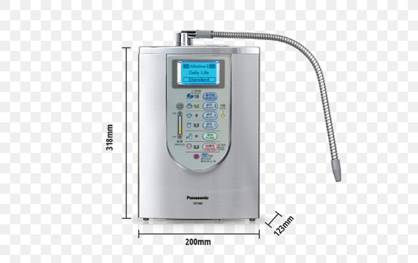 Water Filter Water Ionizer Panasonic Water Purification, PNG, 550x516px, Water Filter, Acid, Air Ioniser, Alkali, Drinking Download Free