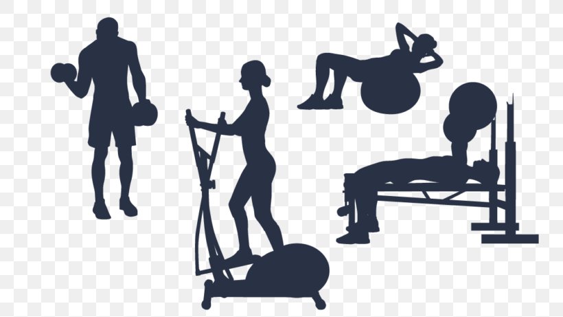 Silhouette Fitness Centre Clip Art Physical Fitness, PNG, 768x461px, Silhouette, Autocad Dxf, Communication, Exercise, Exercise Equipment Download Free
