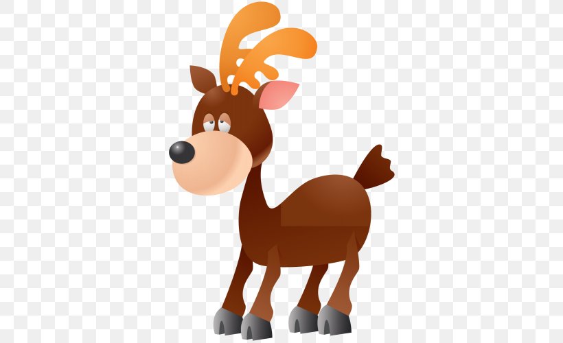 Reindeer Cartoon, PNG, 500x500px, Deer, Animal Figure, Animation, Antler, Cartoon Download Free