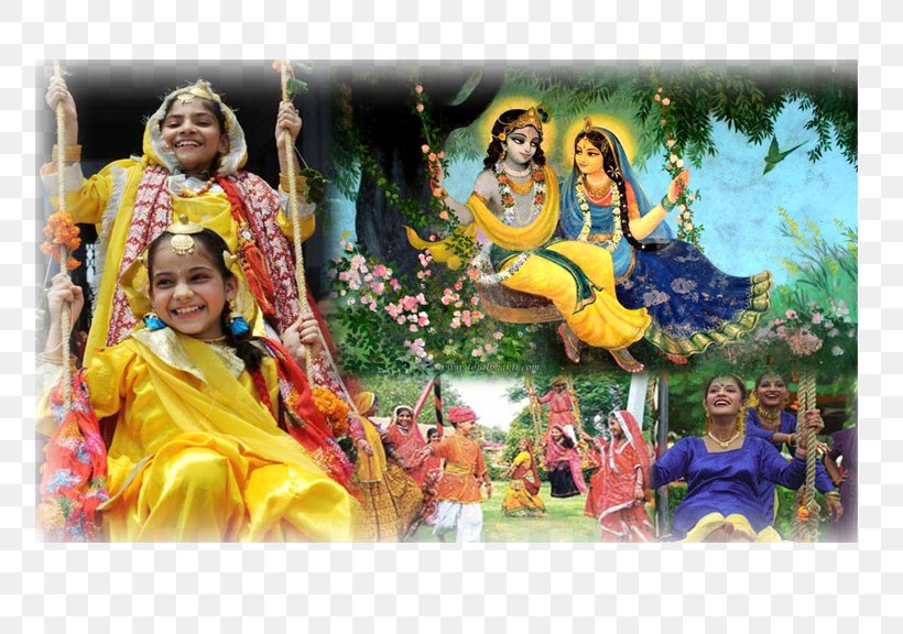 Teej Shiva Krishna Parvati Vrindavan, PNG, 756x576px, Teej, Art, Festival, Fun, Hariyali Teej Download Free