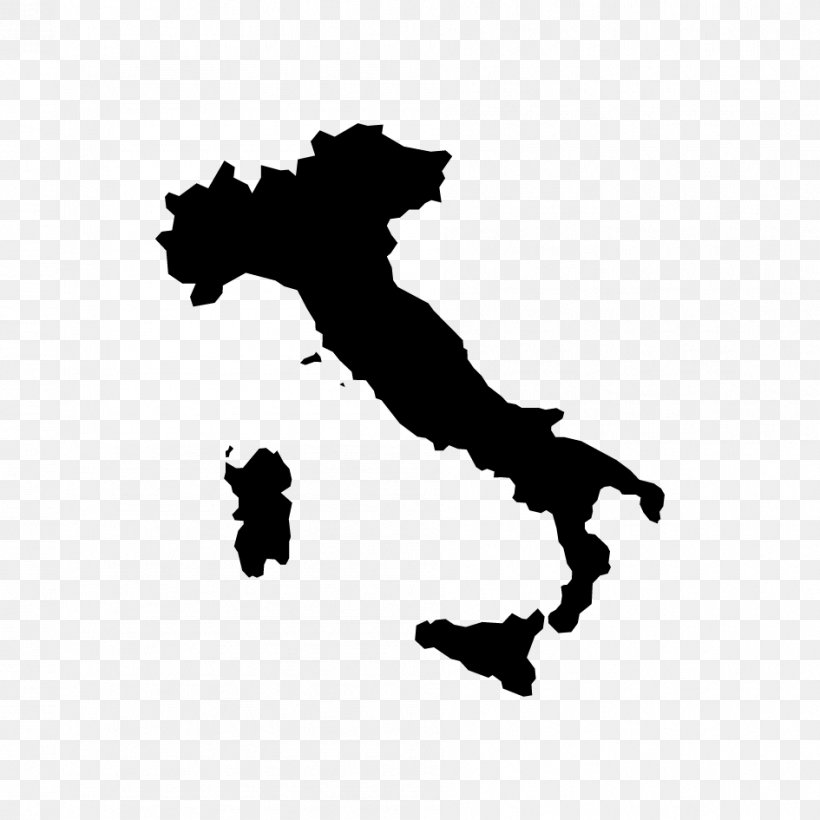 Italy Map Clip Art, PNG, 945x945px, Italy, Black, Black And White, Flag Of Italy, Hand Download Free