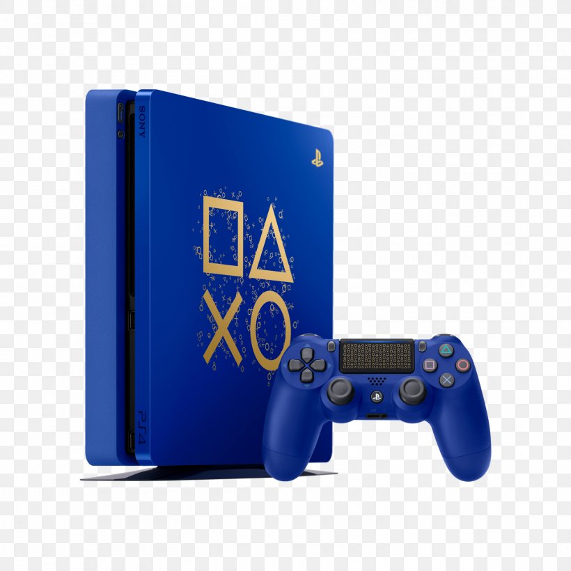 Sony PlayStation 4 Slim Sony PlayStation 4 Pro PlayStation VR Video Games Video Game Consoles, PNG, 1500x1500px, Sony Playstation 4 Slim, All Xbox Accessory, Blue, Cobalt Blue, Dualshock Download Free