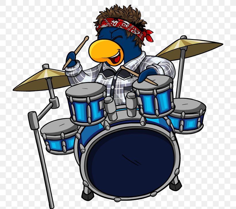 Bass Drums Club Penguin Drummer Clip Art, PNG, 732x728px, Bass Drums, Bass Drum, Club Penguin, Club Penguin Entertainment Inc, Drum Download Free