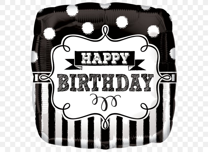 Birthday Party Cloth Napkins Balloon Paper, PNG, 600x600px, Birthday, Anniversary, Balloon, Black, Black And White Download Free