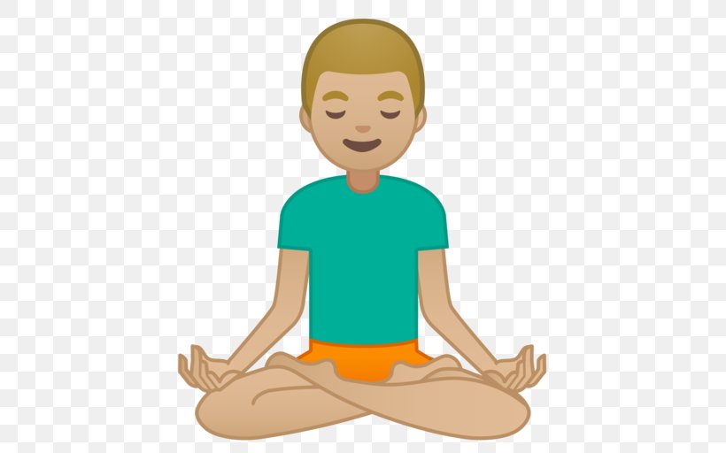 Emoji Yoga Lotus Position Emoticon Meditation, PNG, 512x512px, Emoji, Arm, Boy, Child, Emoji Domain Download Free