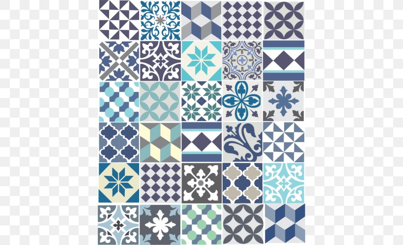 Cement Tile Blue Azulejo Adhesive, PNG, 500x500px, Cement Tile, Adhesive, Aqua, Area, Azulejo Download Free