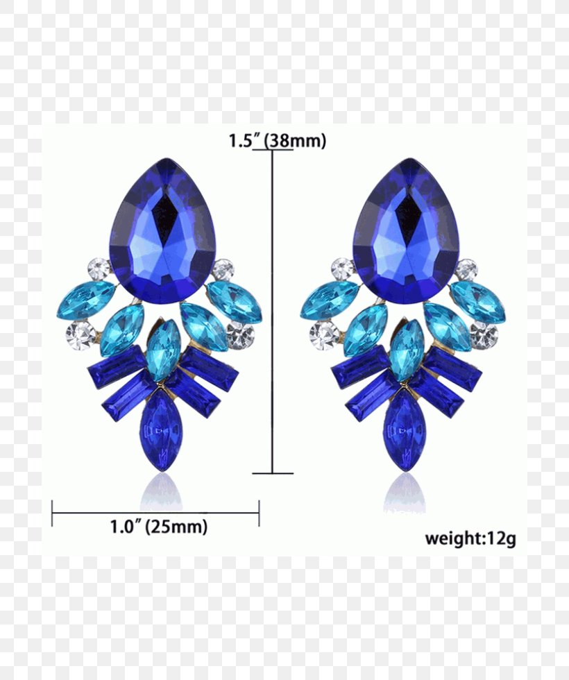 Earring Amazon.com Sapphire Blue Jewellery, PNG, 700x980px, Earring, Amazoncom, Bitxi, Blue, Body Jewellery Download Free