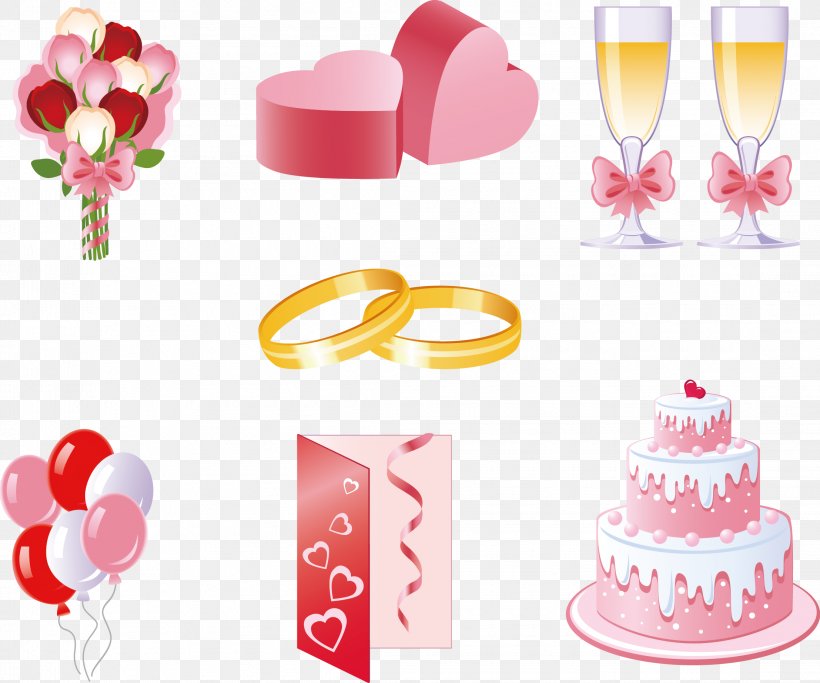 Clip Art, PNG, 2215x1846px, Wedding, Cake Decorating, Heart, Petal, Pink Download Free