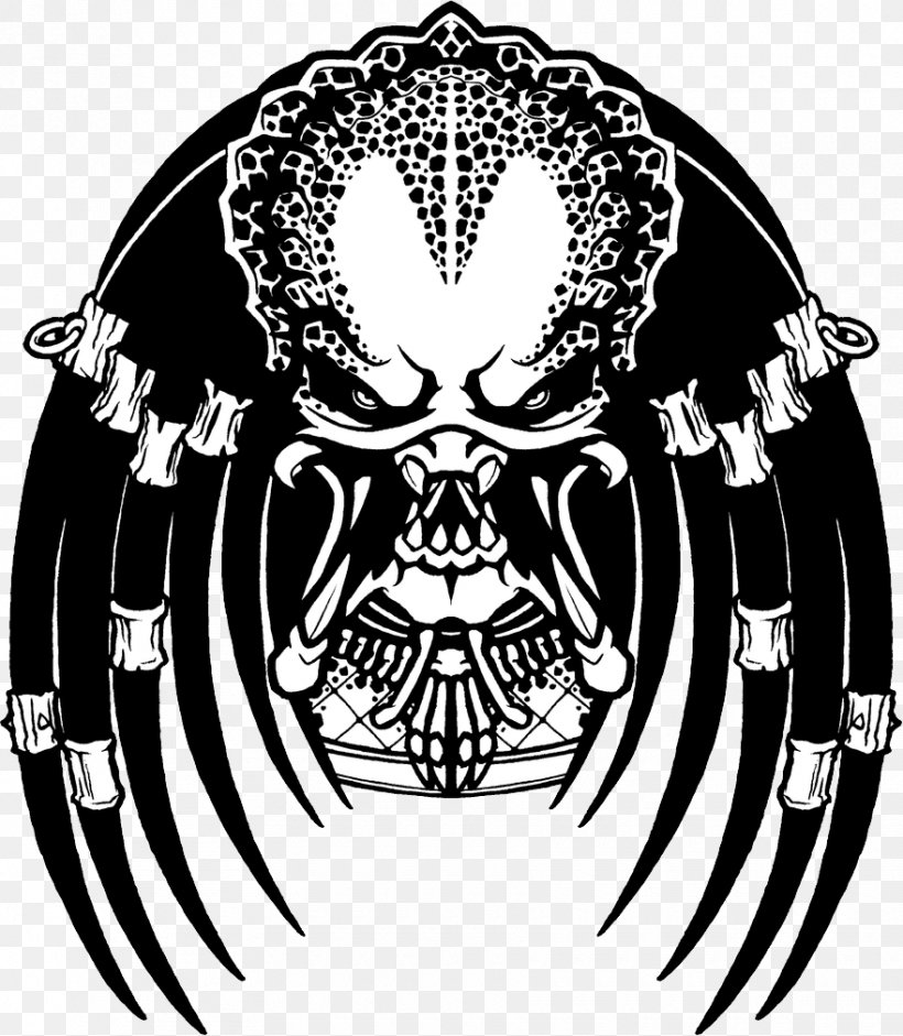 Predator Alien T-shirt, PNG, 880x1010px, Predator, Alien, Alien Vs Predator, Art, Black And White Download Free