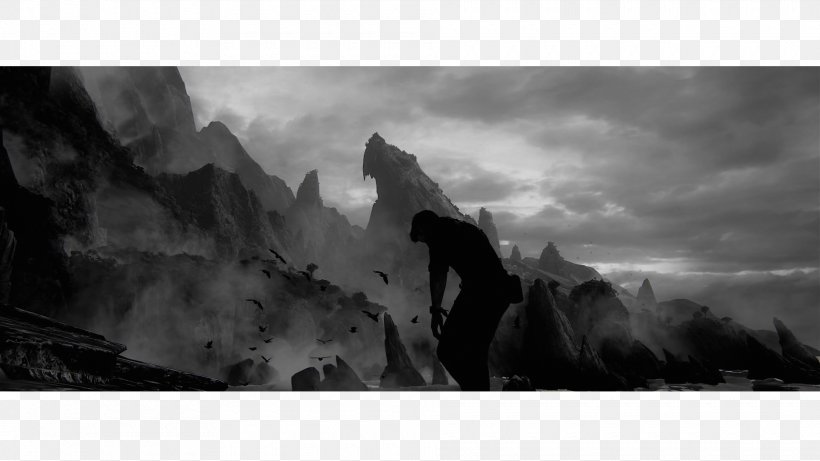 Terrain Black And White Monochrome Photography, PNG, 1920x1080px, Terrain, Black And White, Cloud, Geological Phenomenon, Geology Download Free