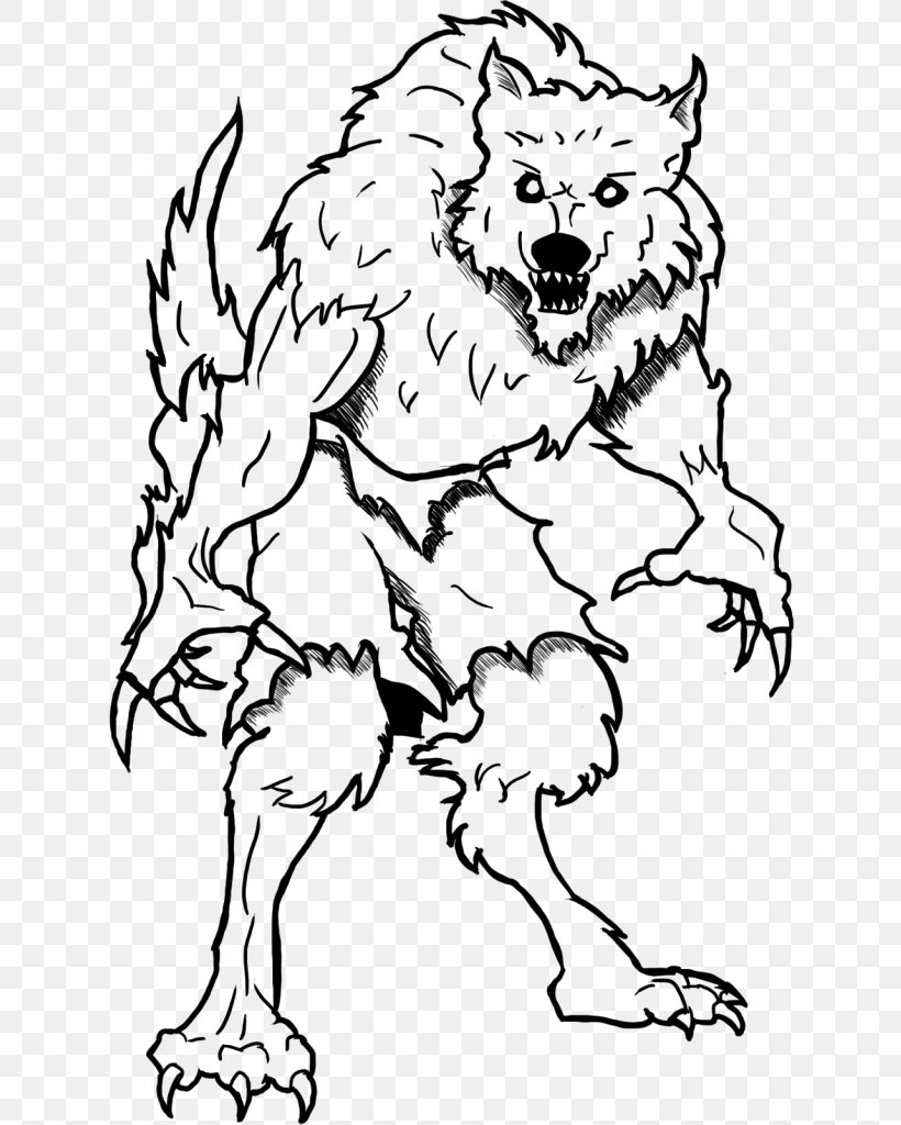Coloring Book Werewolf Child Line Art, PNG, 627x1024px, Coloring Book, Art, Artwork, Ben 10, Black And White Download Free