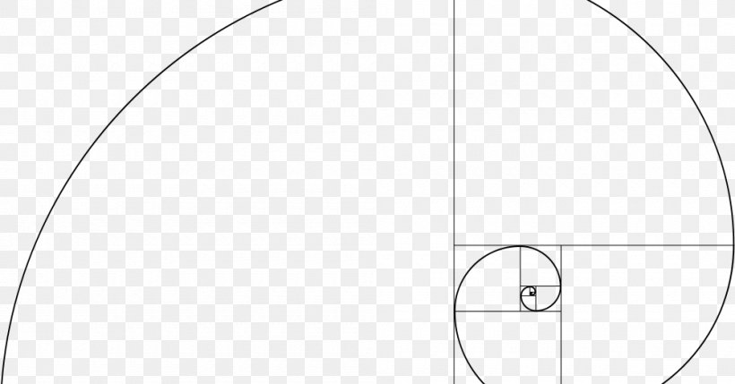 Circle Point Pattern, PNG, 1000x524px, Point, Area, Black And White, Fibonacci, Golden Spiral Download Free