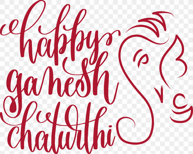 Happy Ganesh Chaturthi, PNG, 2999x2391px, Happy Ganesh Chaturthi, Calligraphy, Gauge, Gratis, Line Download Free