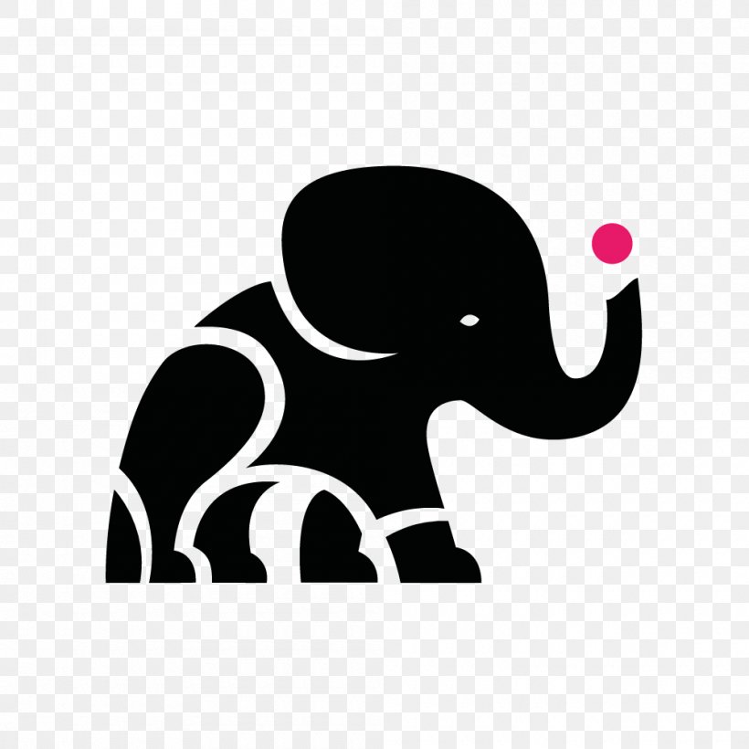 Indian Elephant African Elephant Social Elephant | Oude Locatie Social Elephant | Online Marketing Utrecht Elephantidae, PNG, 1000x1000px, Indian Elephant, African Elephant, Black, Business, De Bilt Download Free