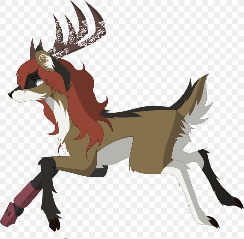 Canidae Mustang Reindeer Pony Macropodidae, PNG, 1307x1282px, Canidae, Carnivoran, Cartoon, Deer, Demon Download Free