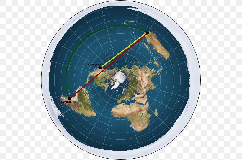 Flat Earth Society World Map, PNG, 543x543px, Earth, Azimuthal Equidistant Projection, Christopher Columbus, Cosmography, Equirectangular Projection Download Free