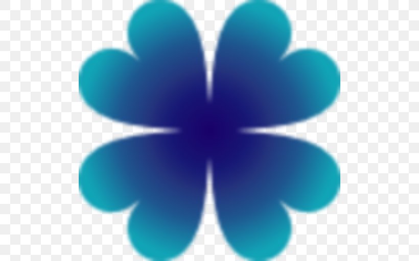 Four-leaf Clover Drawing Shamrock, PNG, 512x512px, Fourleaf Clover, Aqua, Blue, Clover, Drawing Download Free