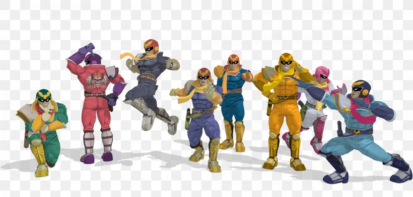 Super Smash Bros. For Nintendo 3DS And Wii U Captain Falcon Super Smash Bros. Brawl, PNG, 2000x960px, Captain Falcon, Action Figure, Bowser, Fictional Character, Figurine Download Free