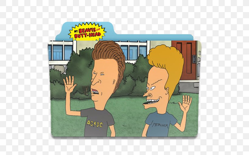 Beavis Butt-head Cartoon Television, PNG, 512x512px, Watercolor, Cartoon, Flower, Frame, Heart Download Free