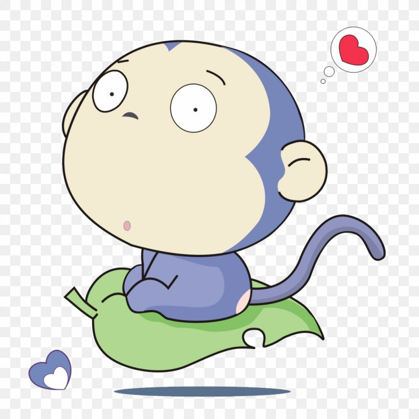 Monkey Moe Cuteness Cartoon, PNG, 1024x1024px, Monkey, Amphibian, Animation, Area, Cartoon Download Free