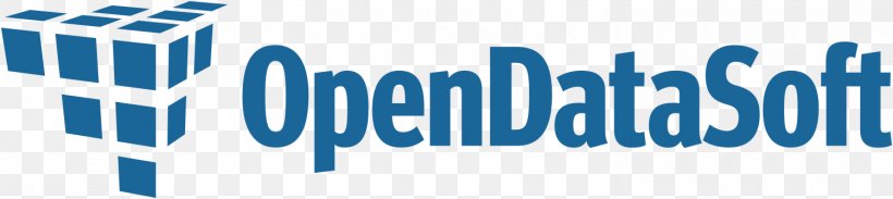 Logo OpenDataSoft Open Data Organization Brand, PNG, 1500x335px, Logo, Application Programming Interface, Blue, Brand, Data Download Free