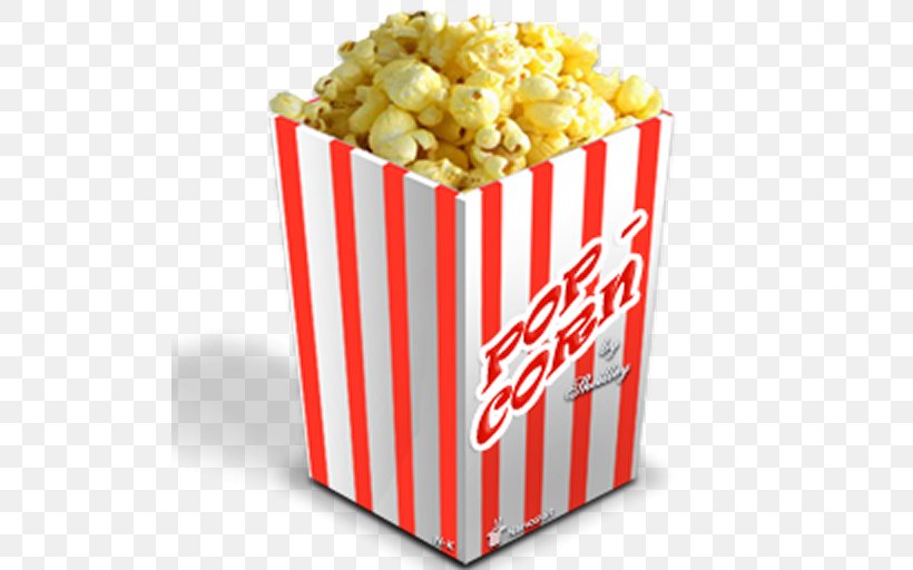 Popcorn Time Cinema Popcorn Factory, PNG, 512x512px, Popcorn, Cinema, Emoticon, Food, Kettle Corn Download Free