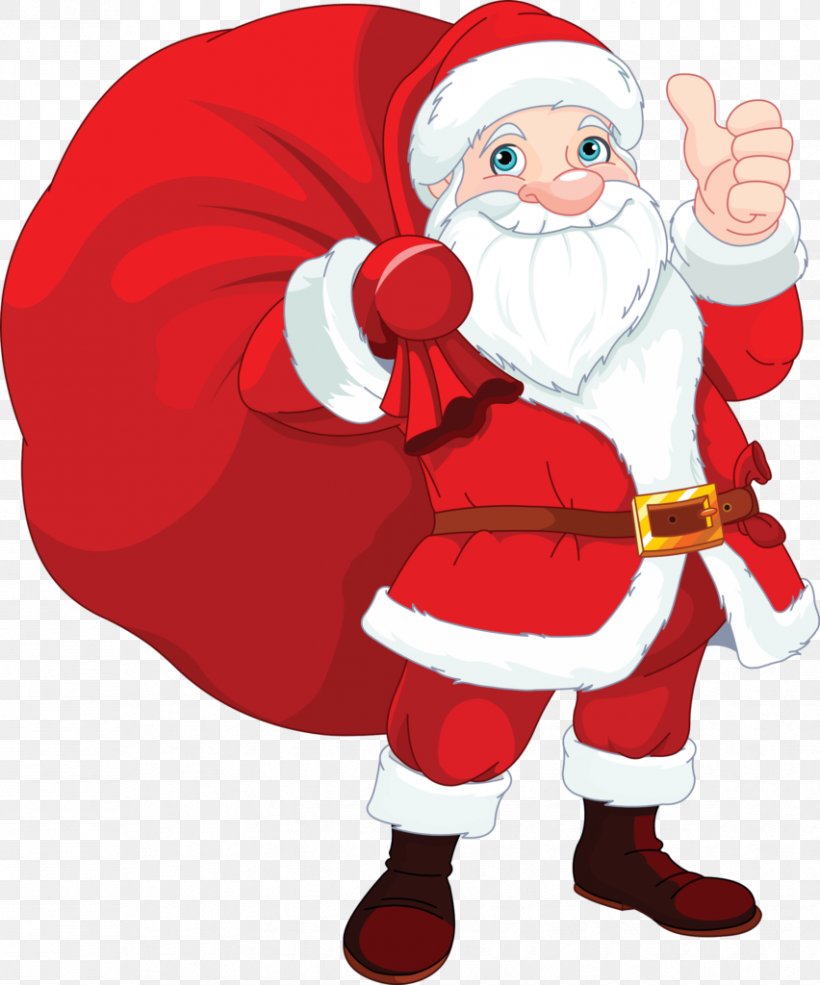 Santa Claus Christmas Gift Clip Art, PNG, 852x1024px, Santa Claus, Art, Bag, Cartoon, Christmas Download Free